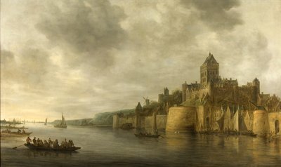 ナイメーヘンのValkhofのビュー 作： Jan Josephsz van Goyen